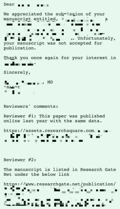 投稿后论文“被预印”了？拒稿后再选其他杂志投稿应注意什么？