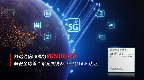 移远通信工规级5G模组RG500U-EA通过GCF认证