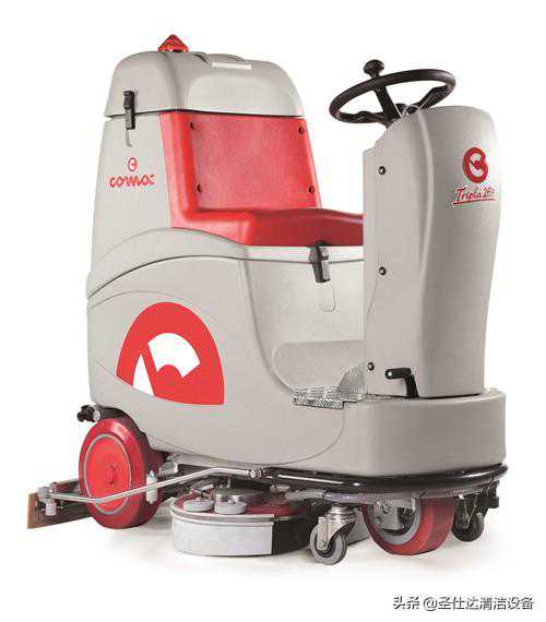 西安物业保洁清洁地面，都选坦能洗地机T300e