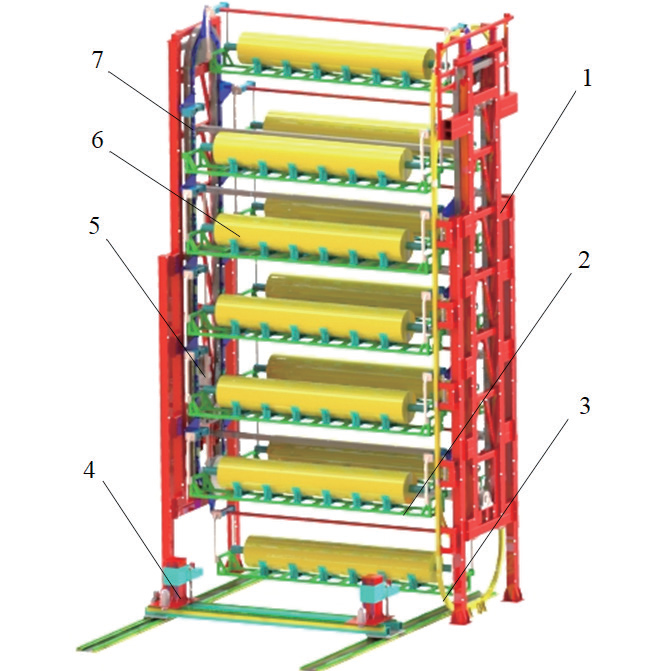 玻璃钢管道缠绕芯模自动存取机的设计与研究 玻璃钢管道缠绕芯模自动存取机的设计与研究