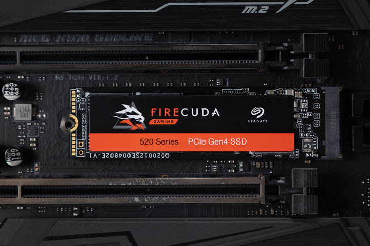 Seagate 希捷火梭鱼FireCuda 520 1TB SSD 评测 支持 PCIe 4.0